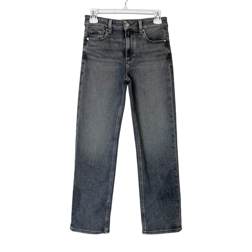 Paige Mason Straight Ankle Jeans Women's 25 Gray